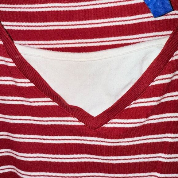 Karen Scott Red 3/4 Sleeve Boxy Tee - Picture 2 of 4